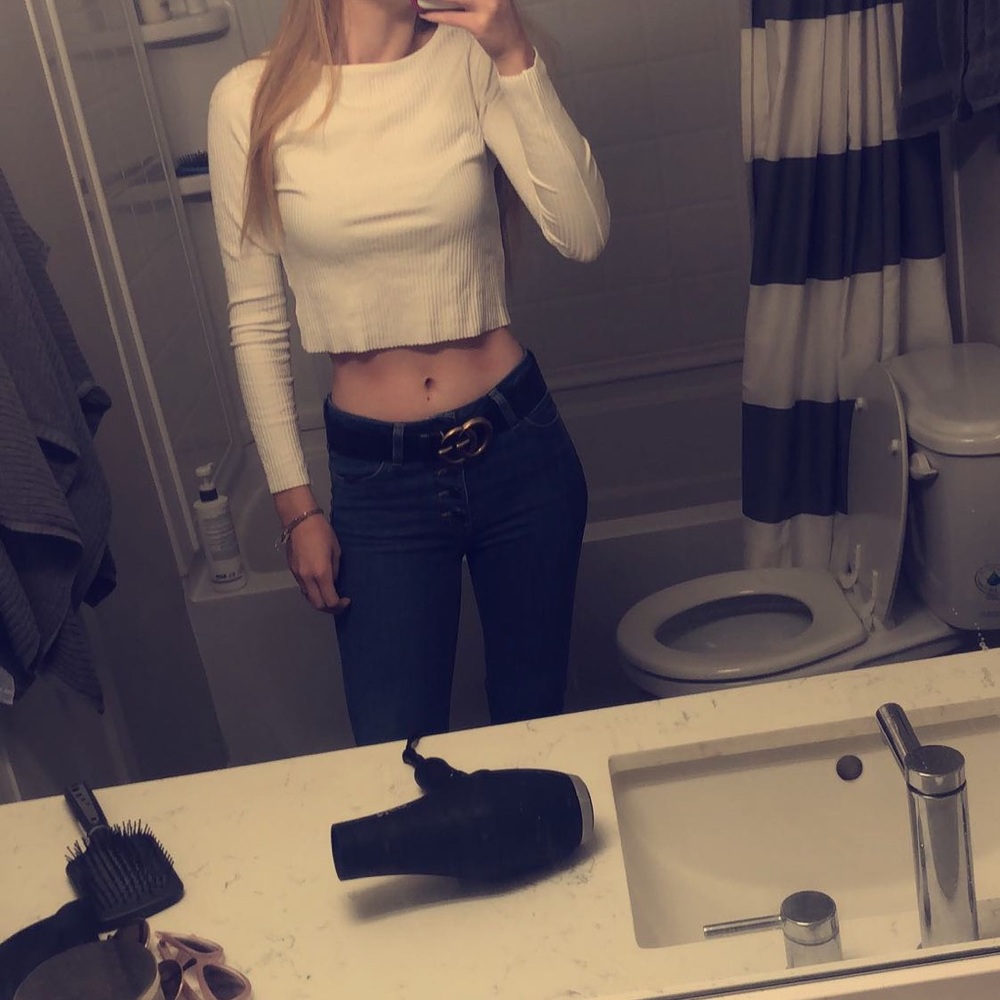 White Crop Top